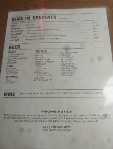 Winters Run Inn Inc menu 5